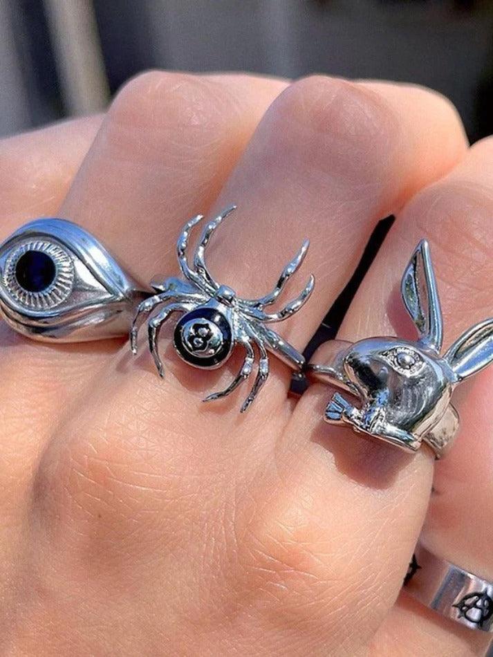 Vintage Number 8 Spider Ring