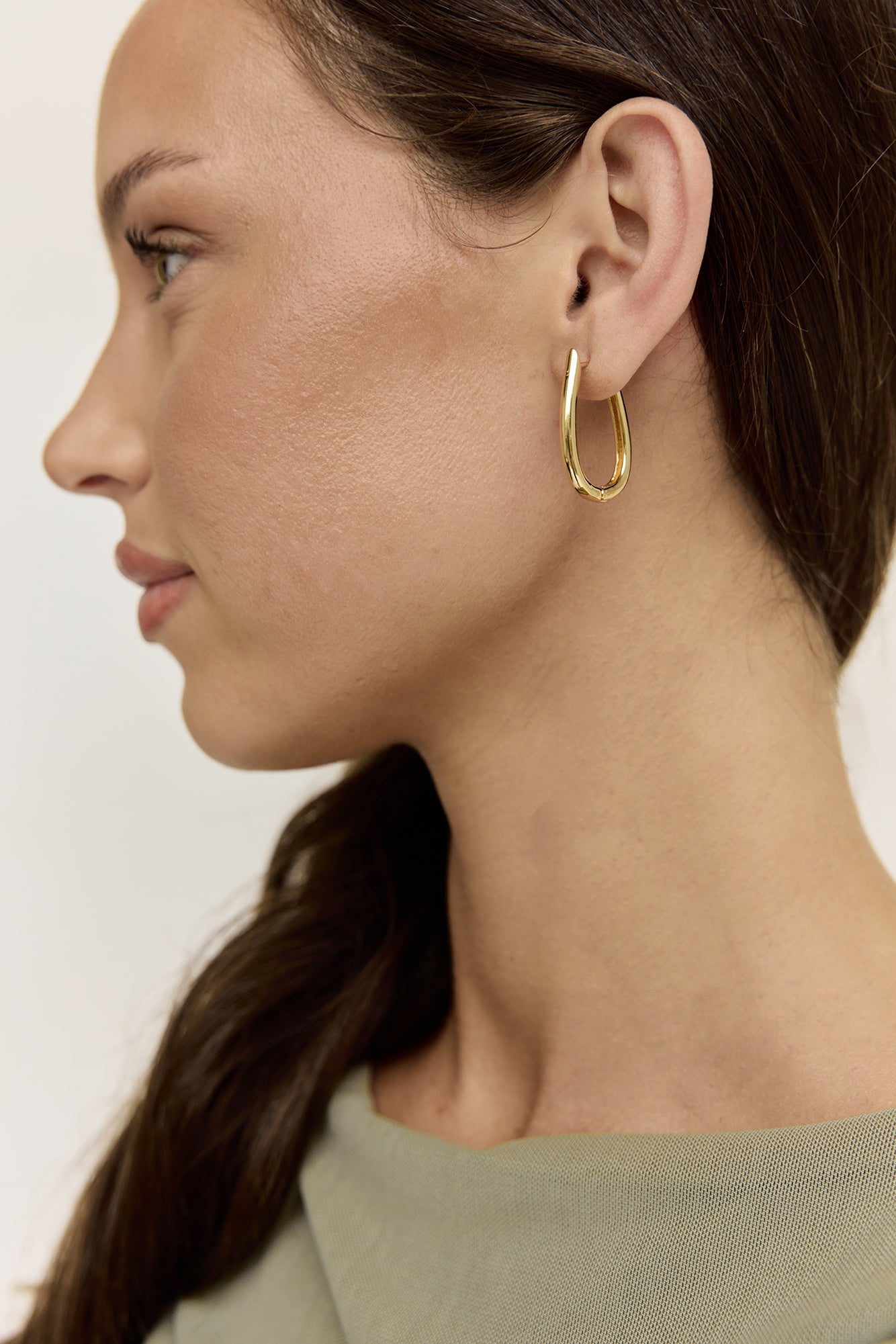 Halo Hoops Earrings Gold