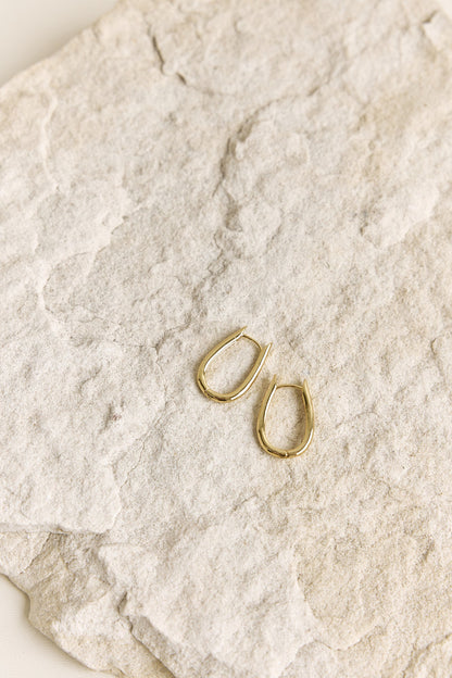 Halo Hoops Earrings Gold
