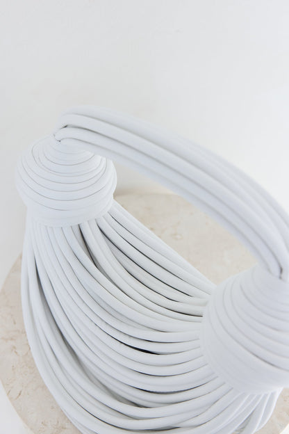 Fate Lines Handle Bag White