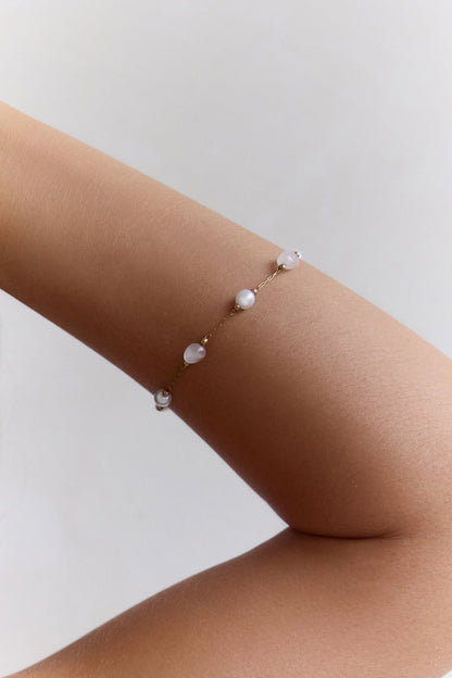Island Girl Bracelet Gold Pearl