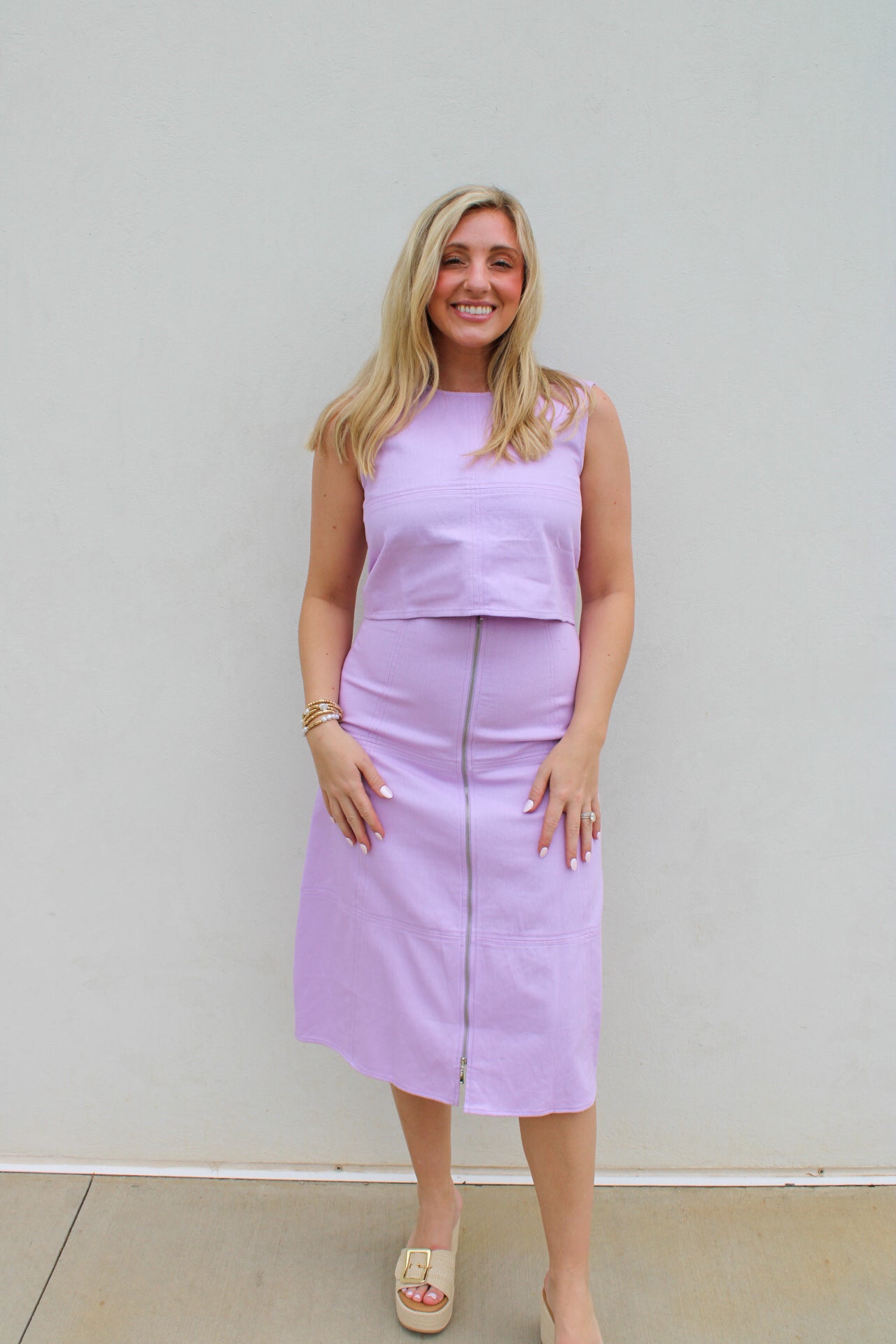 Fae Midi Denim Skirt
