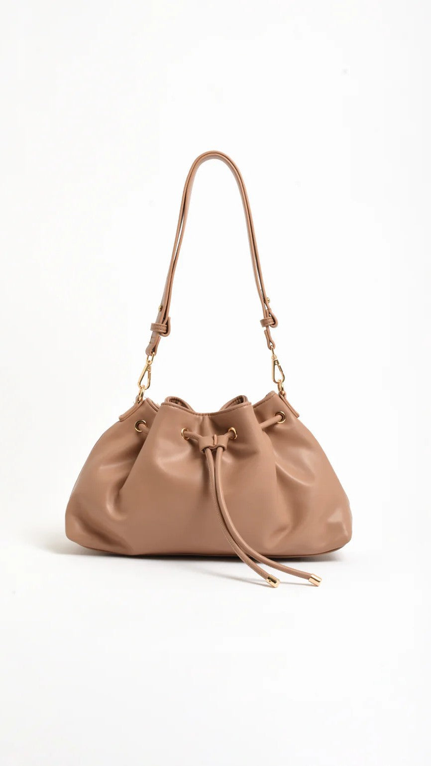 Scout Gathered Handbag - Mocha
