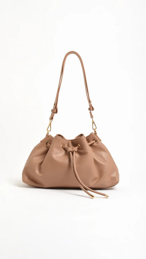 Scout Gathered Handbag - Mocha