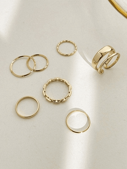 7pcs single finger ring