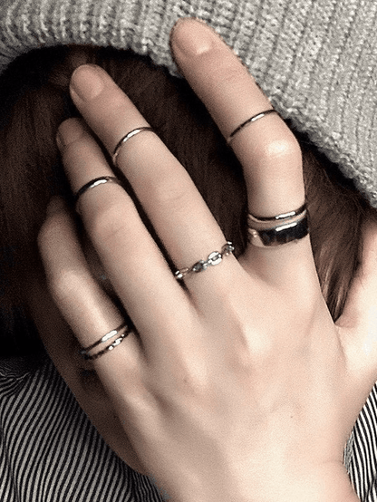 7pcs single finger ring