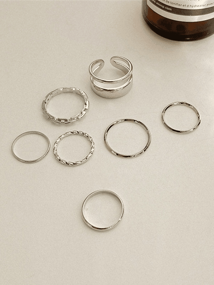 7pcs single finger ring