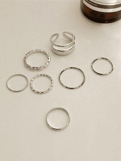 7pcs single finger ring