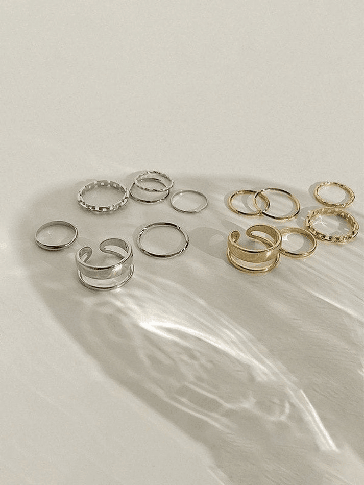 7pcs single finger ring