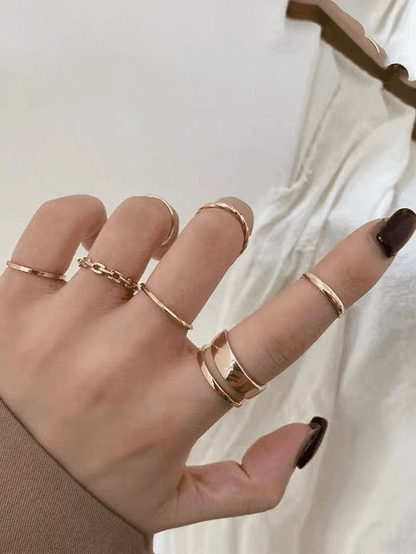 7pcs single finger ring