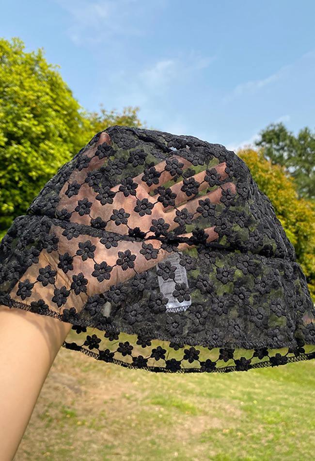 Flower Lace Bucket Hat
