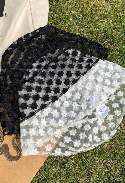 Flower Lace Bucket Hat