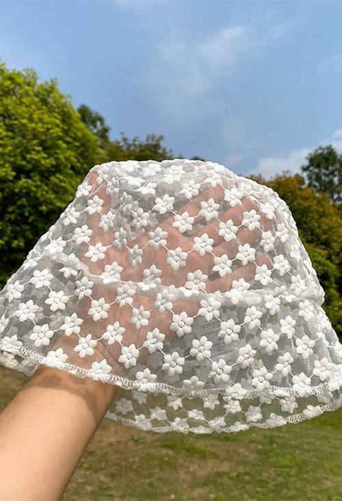 Flower Lace Bucket Hat