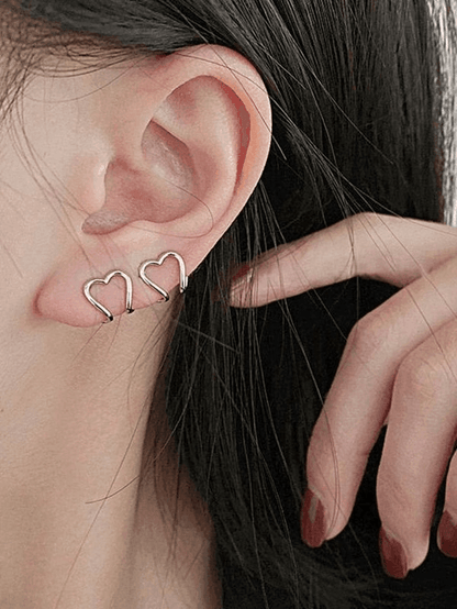 Heart Decor Cuff Earring