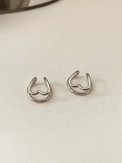 Heart Decor Cuff Earring