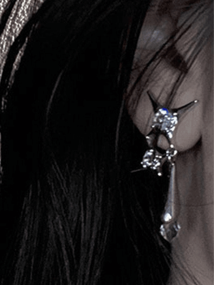 Astral Rhinestone Decor Earrings