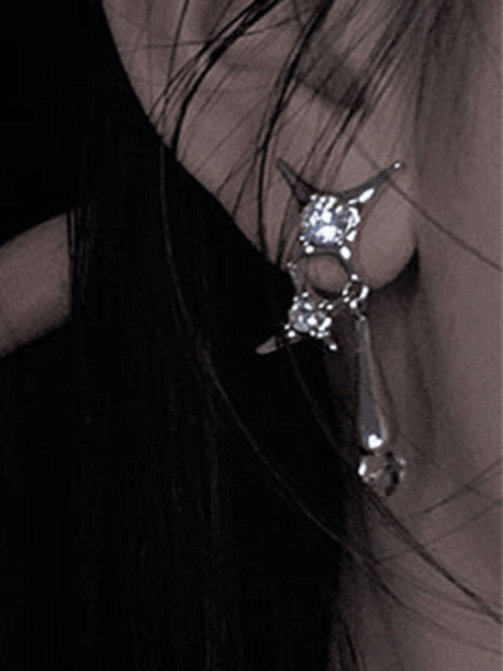 Astral Rhinestone Decor Earrings
