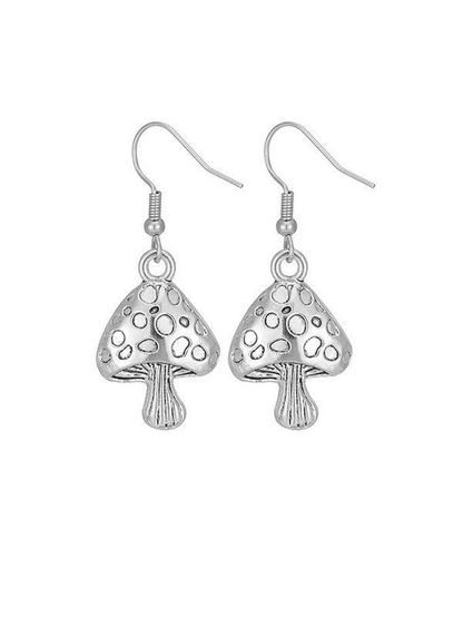 Vintage Mushroom Dangle Earrings