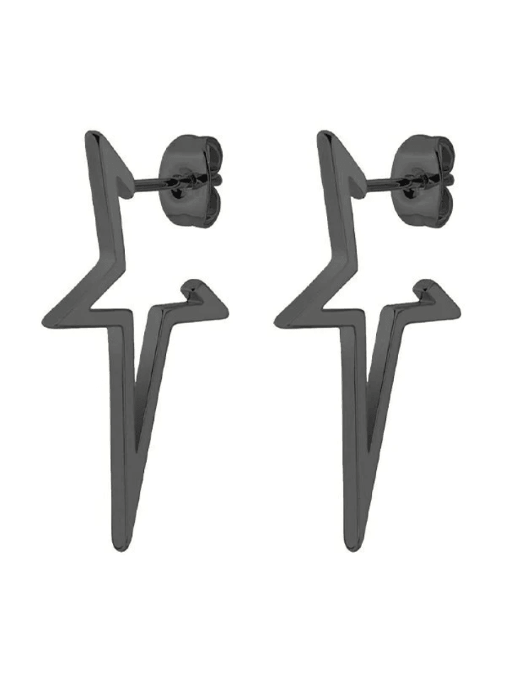 Irregular Chunky Star Drop Earrings