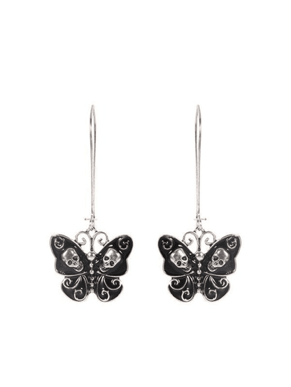 Butterfly Skull Earrings