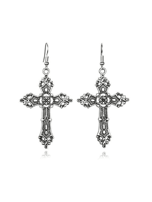 Vintage cross earrings