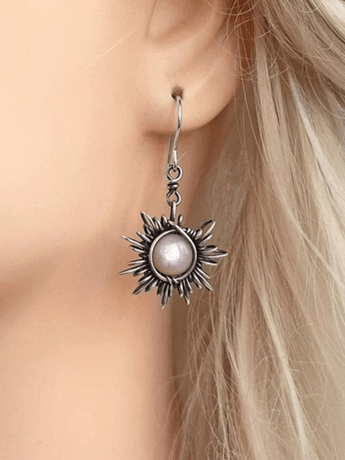 Boho Sun Moon Dangle Earrings