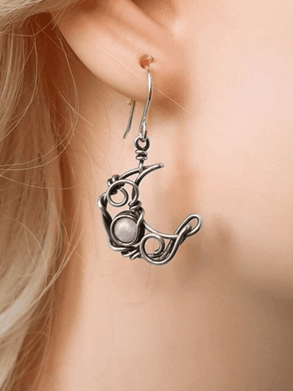 Boho Sun Moon Dangle Earrings