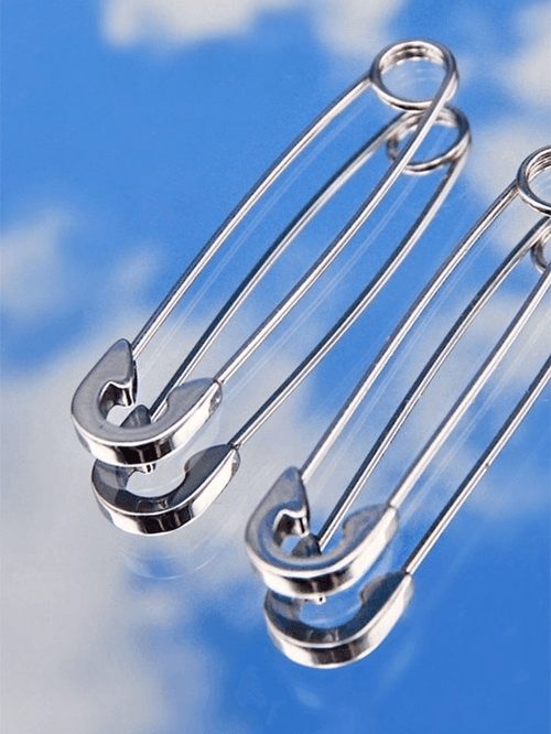paper clip earrings