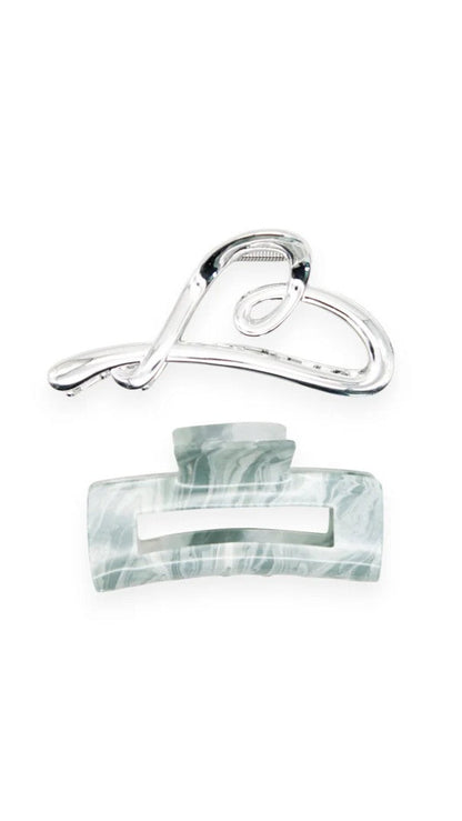 Delphie Hair Claw Set - Blue