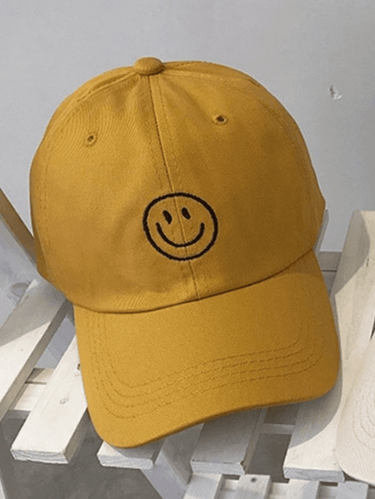 Smile Embroidered Baseball Cap