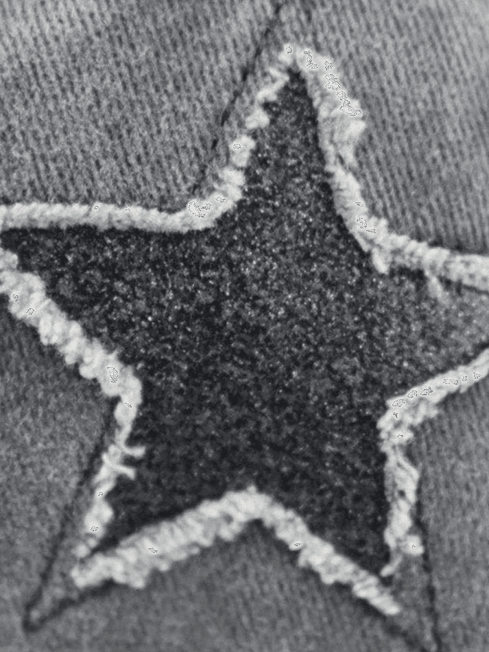 Distressed Washed Sequin Star Baseball Cap