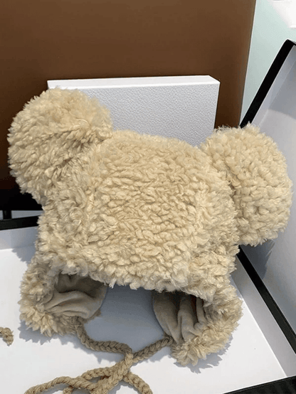 Warm Fuzzy Bear Trapper Hat