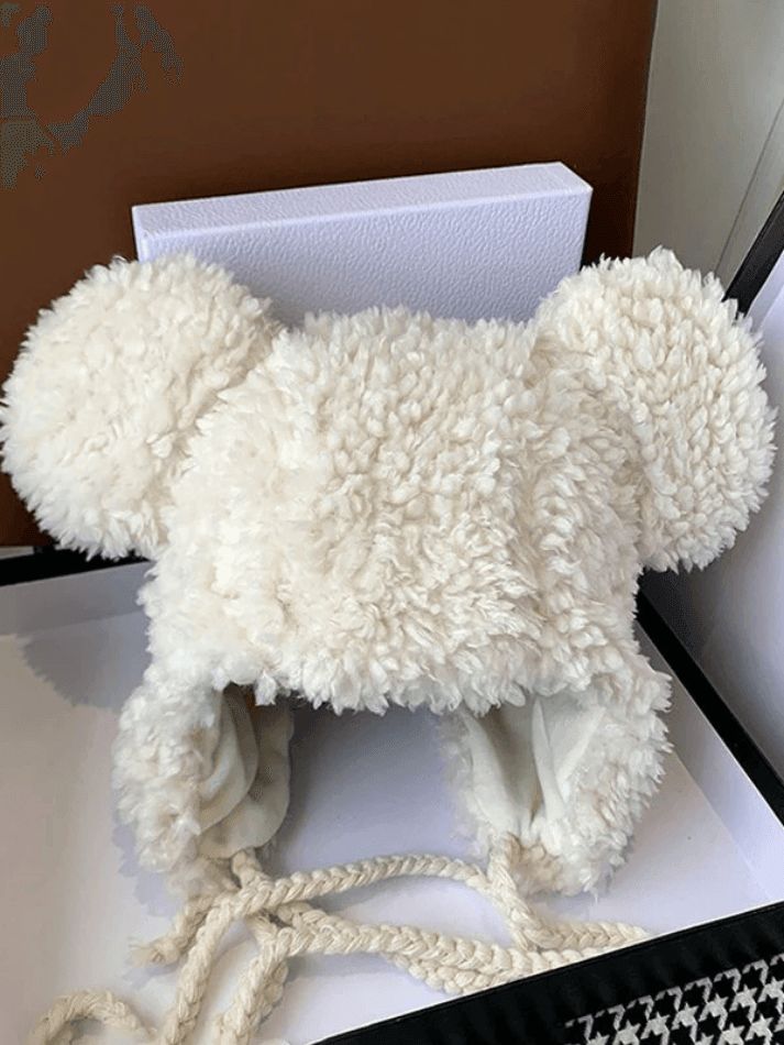 Warm Fuzzy Bear Trapper Hat