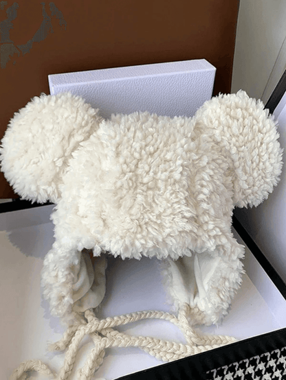 Warm Fuzzy Bear Trapper Hat