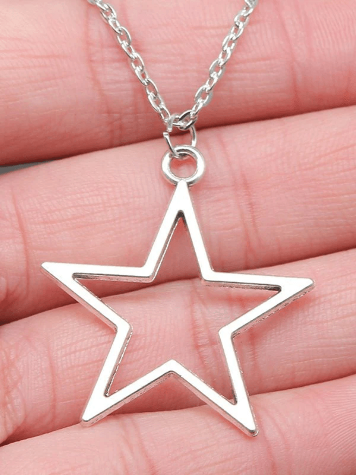 Hollow Out Star Charm Necklace