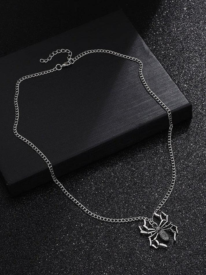 Vintage Spider Charm Necklace