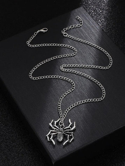 Vintage Spider Charm Necklace
