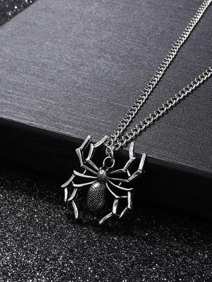 Vintage Spider Charm Necklace