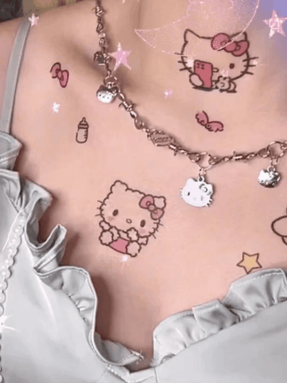 Cartoon Kitten Charm Necklace