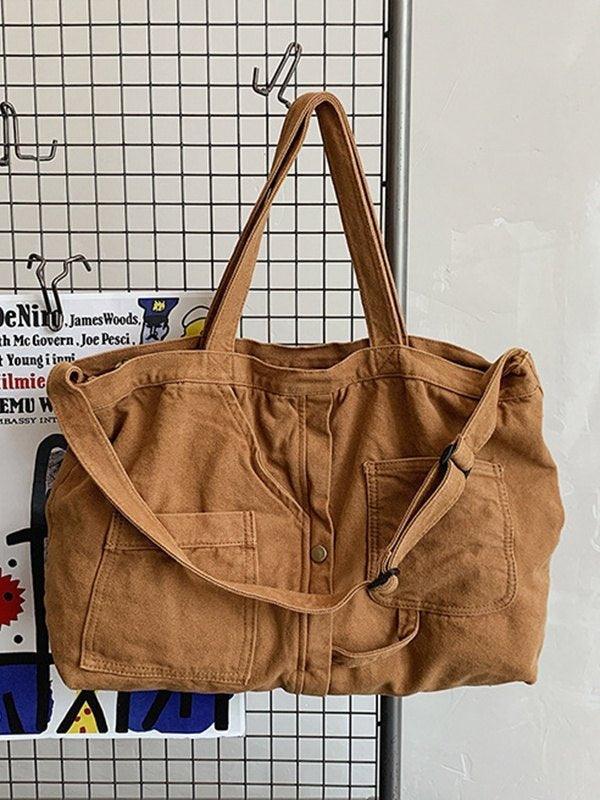 Large Vintage Wash Shoulder Bag