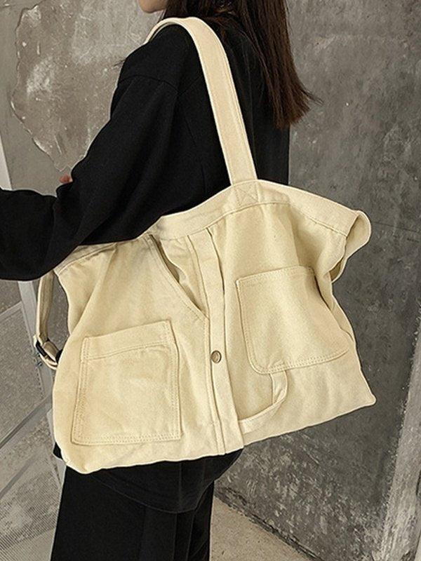 Large Vintage Wash Shoulder Bag