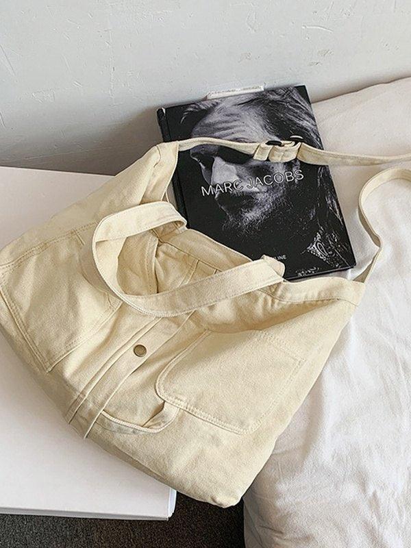 Large Vintage Wash Shoulder Bag
