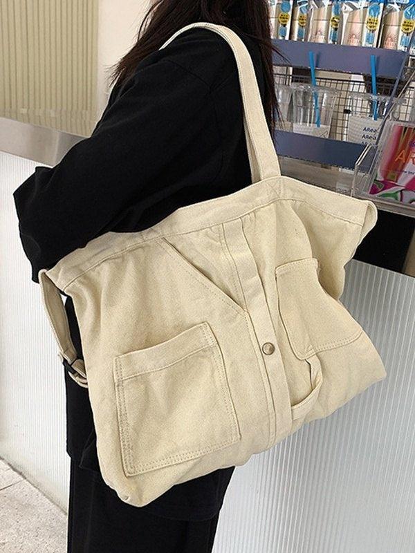 Large Vintage Wash Shoulder Bag