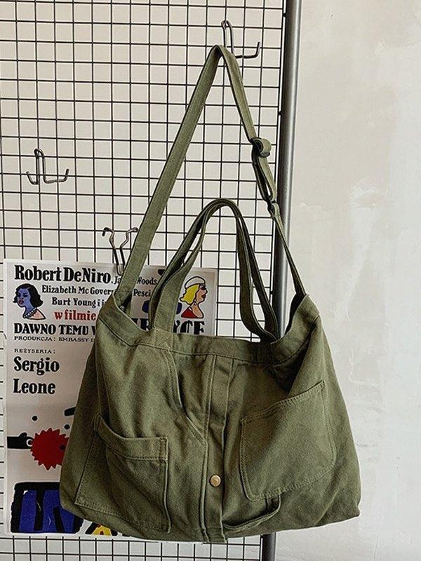 Large Vintage Wash Shoulder Bag