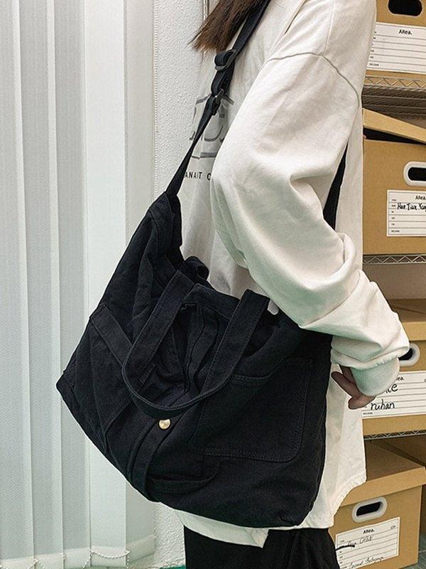 Large Vintage Wash Shoulder Bag
