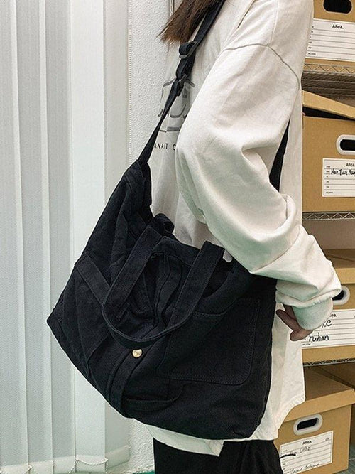 Large Vintage Wash Shoulder Bag