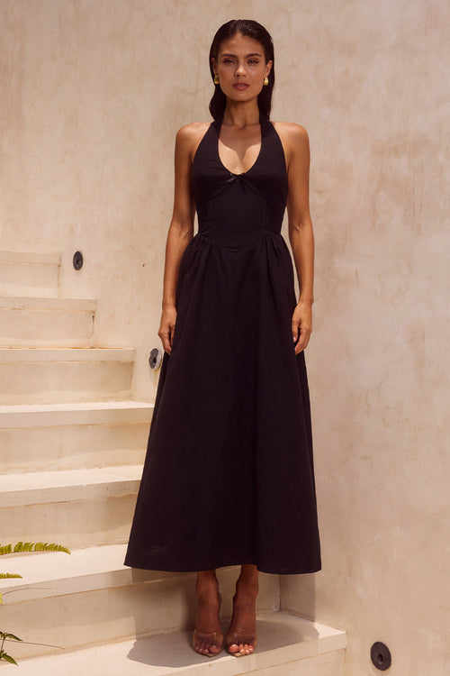 Henrietta Midi Dress - Black