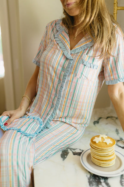 Summer Plaid Eye Mask