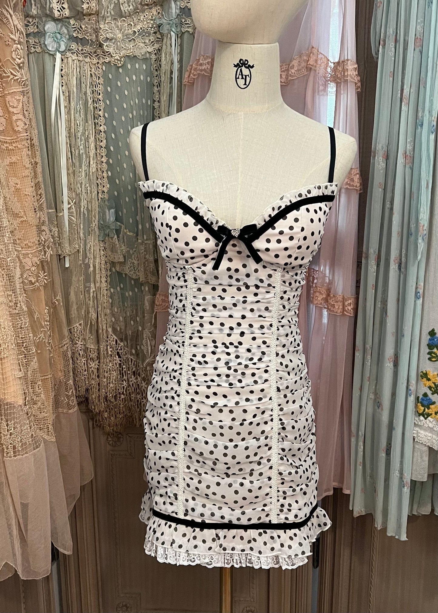 Kayla polka dots dress