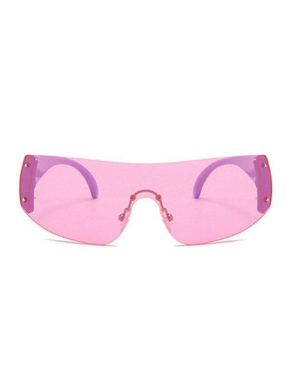 Y2K Futuristic Rimless Sunglasses